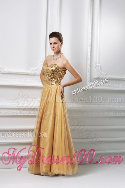 A-line Sweetheart Beading Organza Floor-length Evening Dress