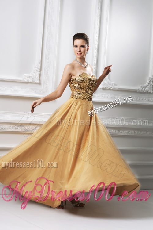 A-line Sweetheart Beading Organza Floor-length Evening Dress