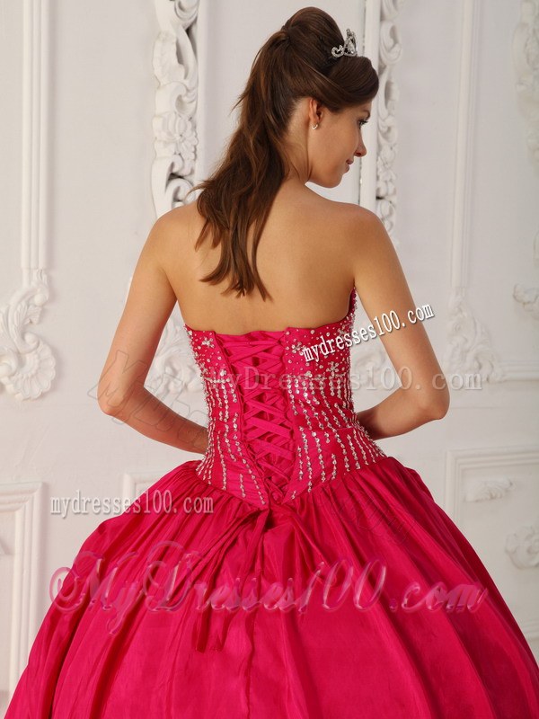 Strapless Layered Ruffles Hot Pink Quinceanera Gowns Dresses