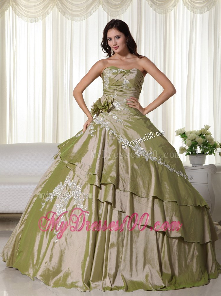 Jacket for Sweet Sixteen Quinceanera Dresses in Olive Green