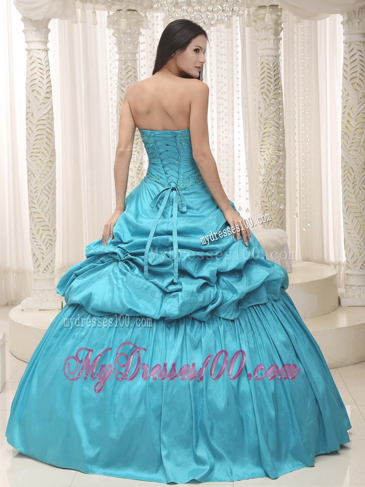 Jakcet for Ruffles Teal Quinceanera Gowns Dresses in Puffy