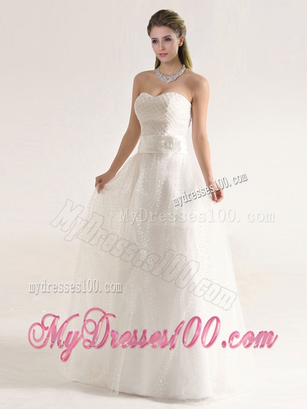 Fashionable Beaded and Sashes Wedding Dresses with Empire