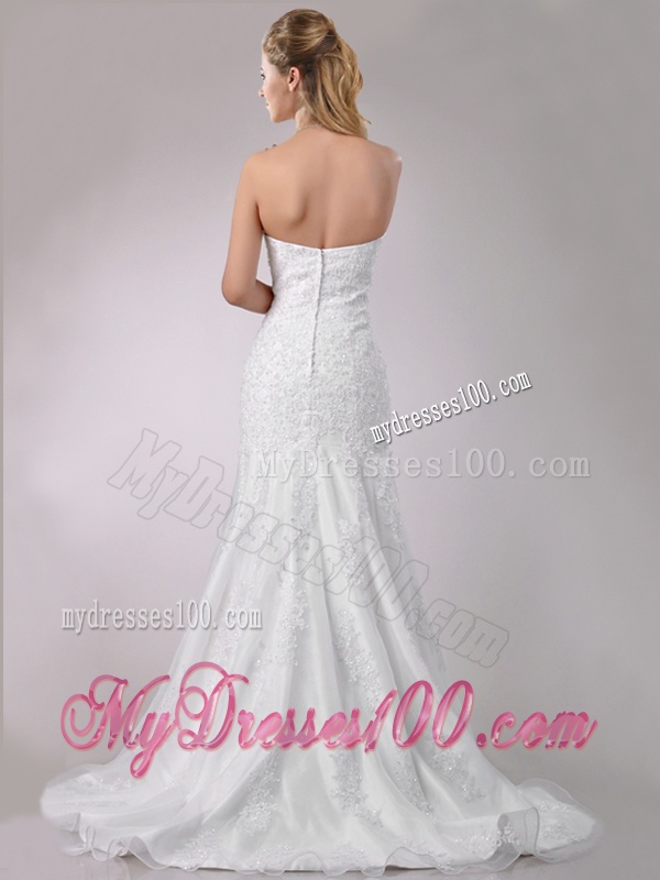 Popular Mermaid Wedding Dresses with Beading and Appliques