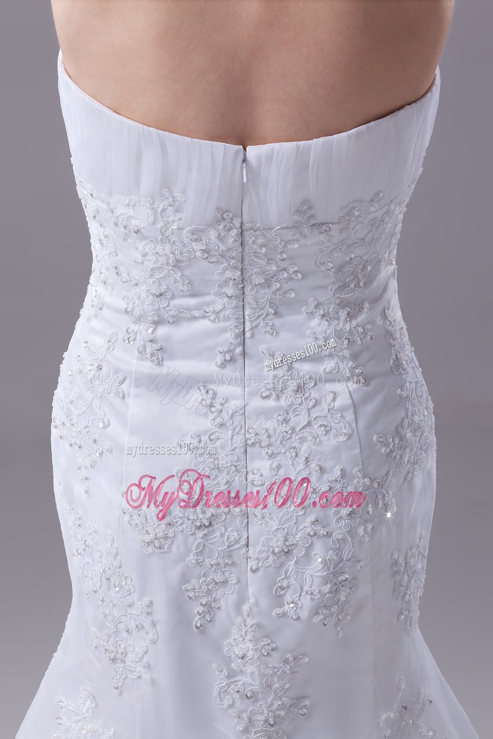 2013 Lace Appliques Mermaid / Trumpet Sweetheart Wedding Dress