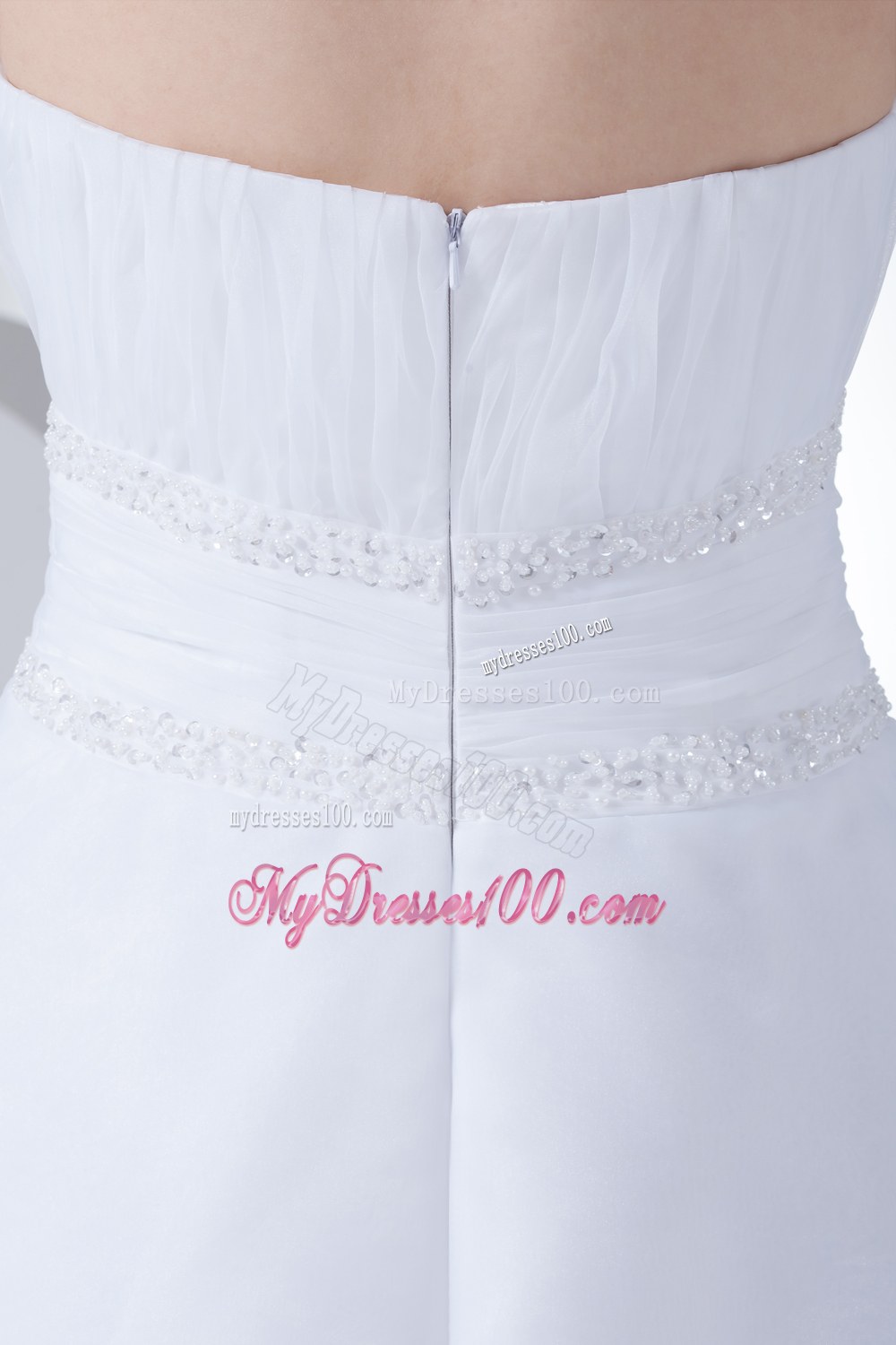 Simple Strapless Ruffles 2013 New Arrival Wedding Dresses
