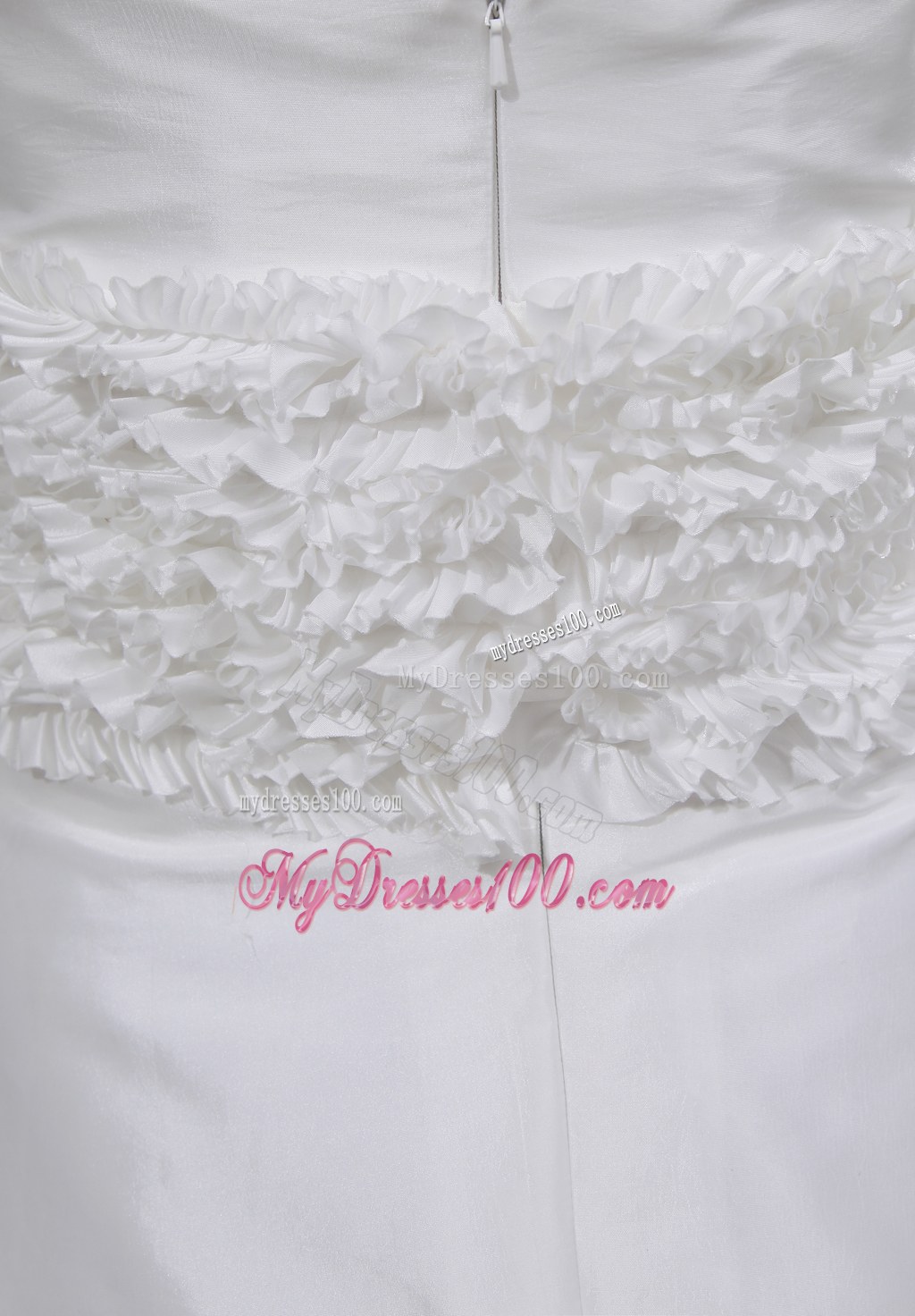 Beading Hand Made Flower Halter Chapel Train Wedding Dress