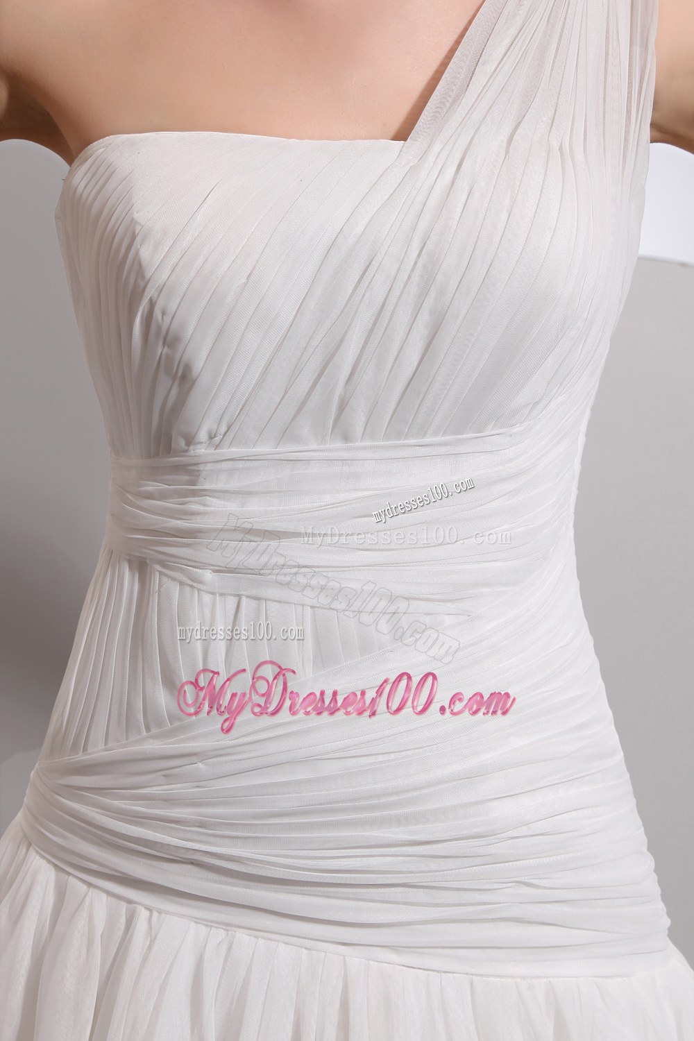 Beautiful One Shoulder Ruched 2013 Wedding Dresses On Sale