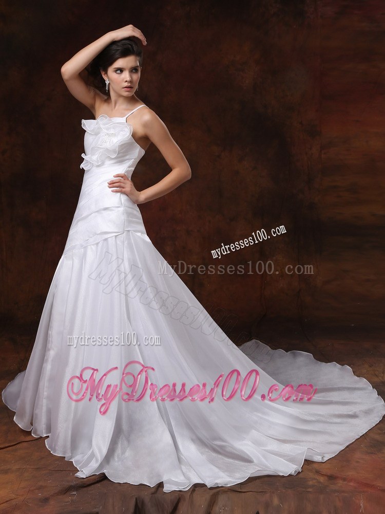 Customize Mermaid One Shoulder Wedding Dress For Wedding Party