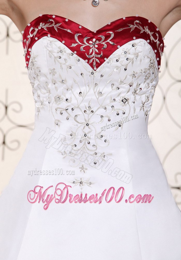 Modest Chapel Train For Wedding Dresses with Embroidery and Beading