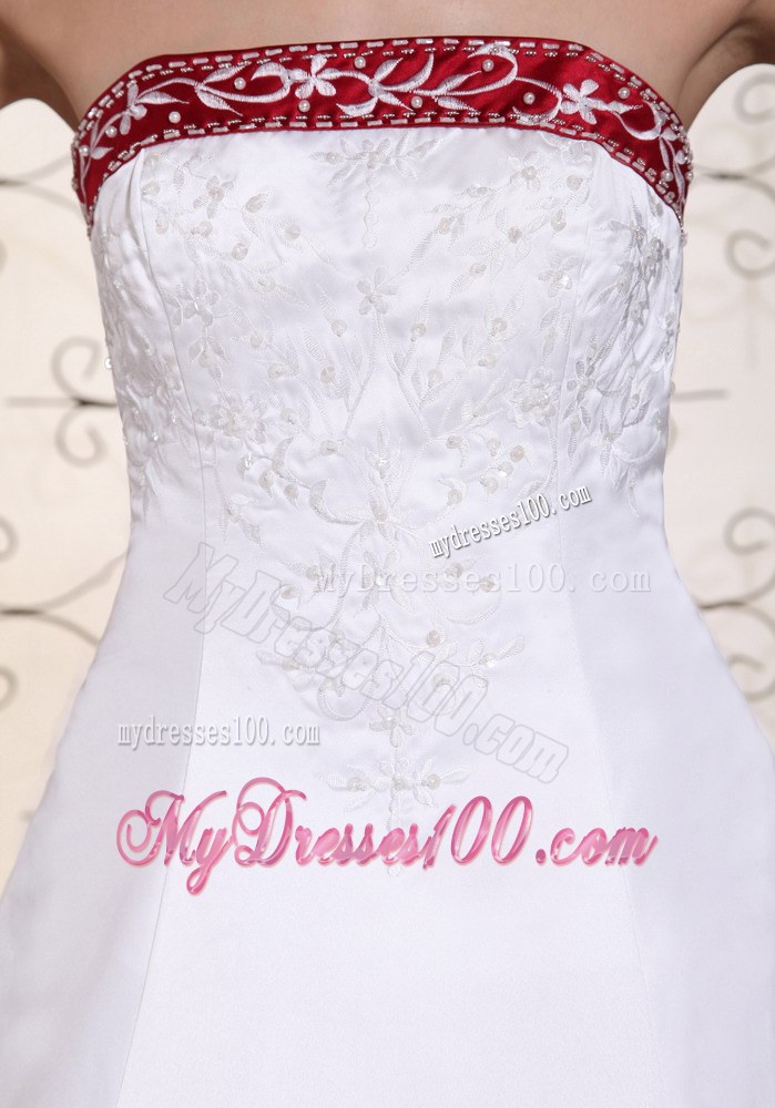 Gorgeous Chapel Train For 2013 Embroidery Wedding Dresses New Style