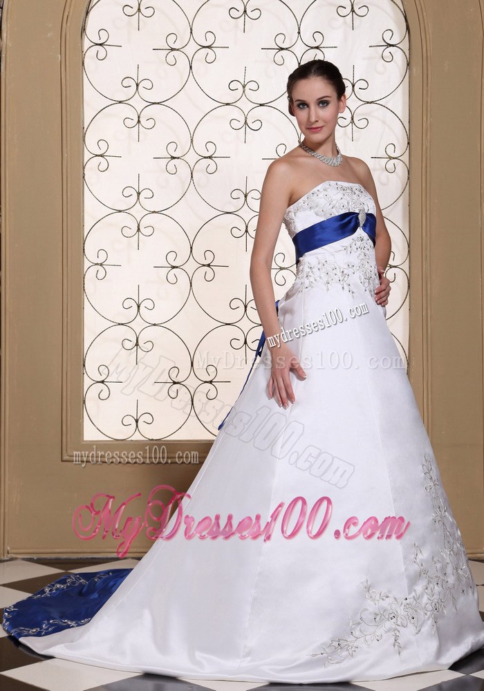 Modest Chapel Train For 2013 Embroidery and Beading Wedding Gowns