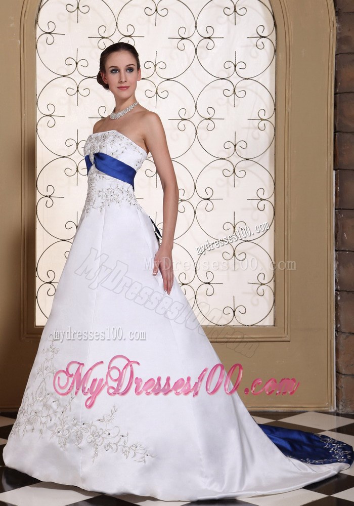 Modest Chapel Train For 2013 Embroidery and Beading Wedding Gowns