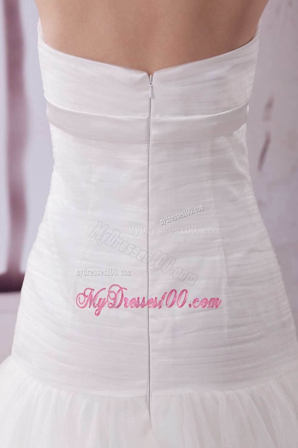 Hand Made Flower Court Train 2013 Sweetheart Wedding Dresses