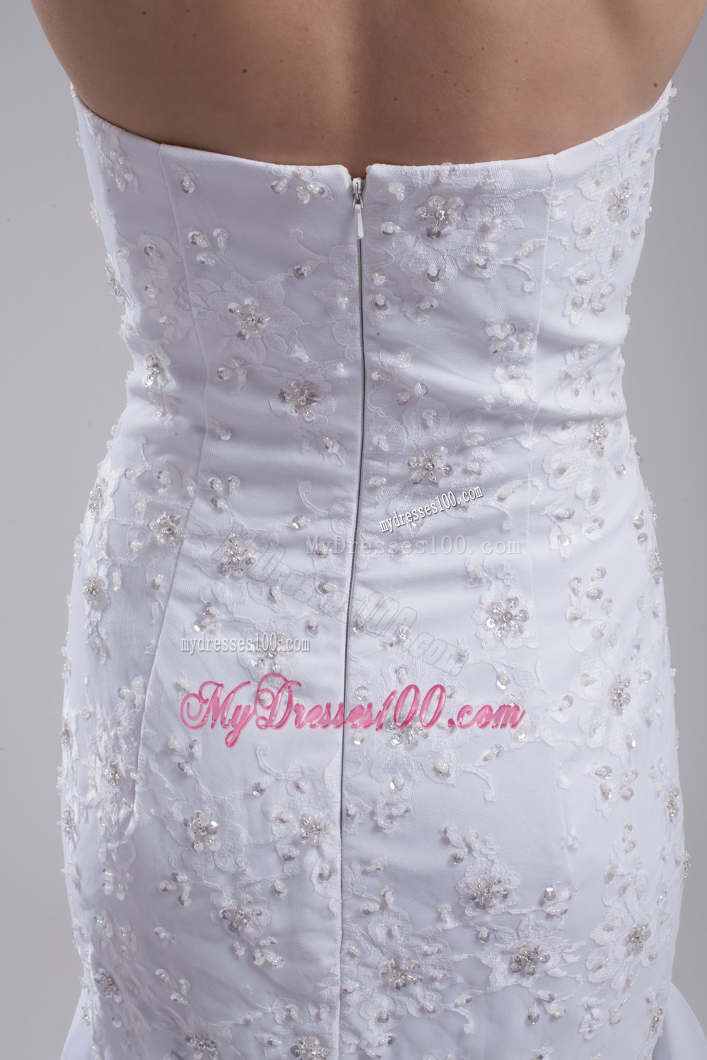 Mermaid Sweetheart Embroidery Ruffles Wedding Dress