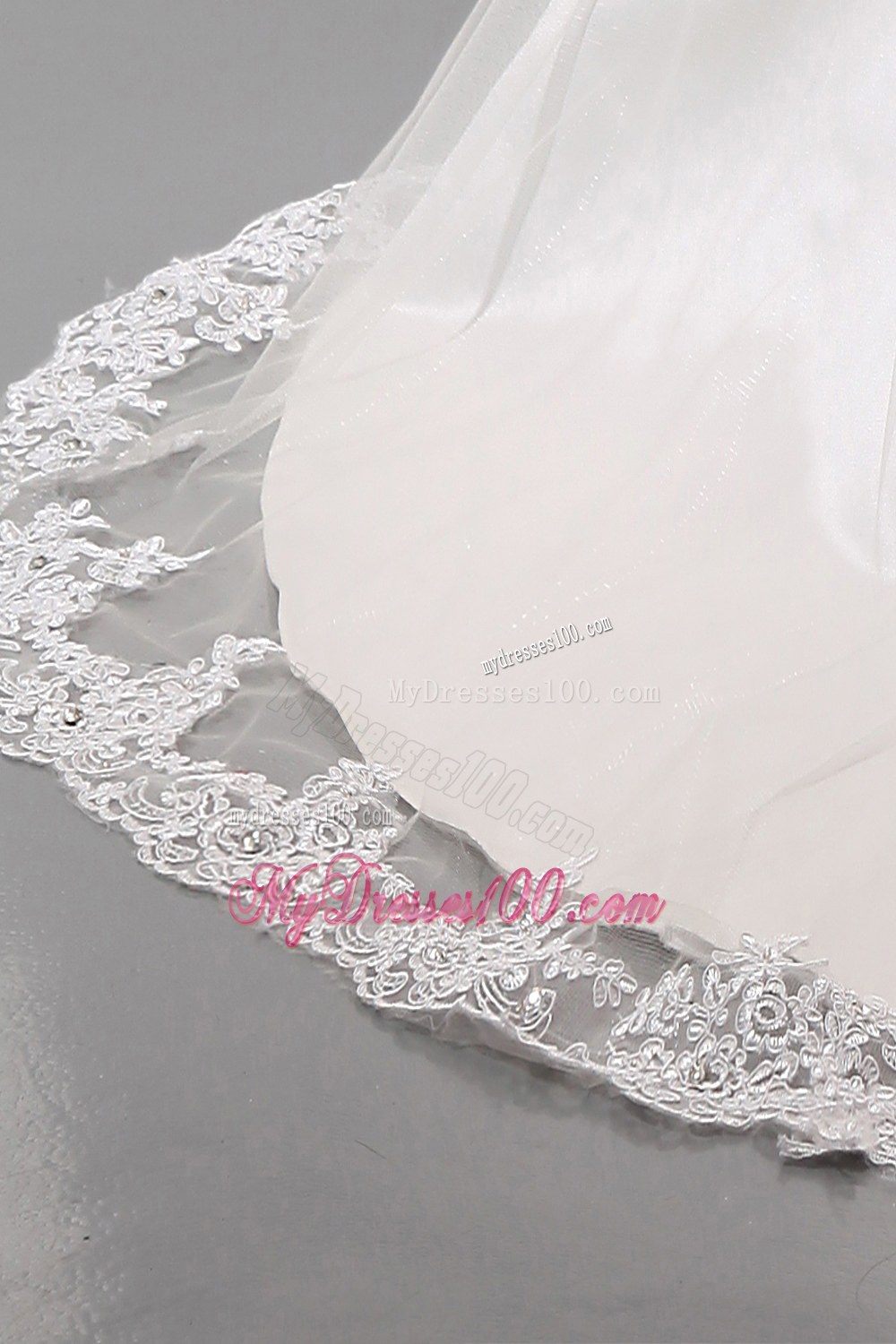 Modest Mermaid Strapless Court Train Lace Wedding Gowns