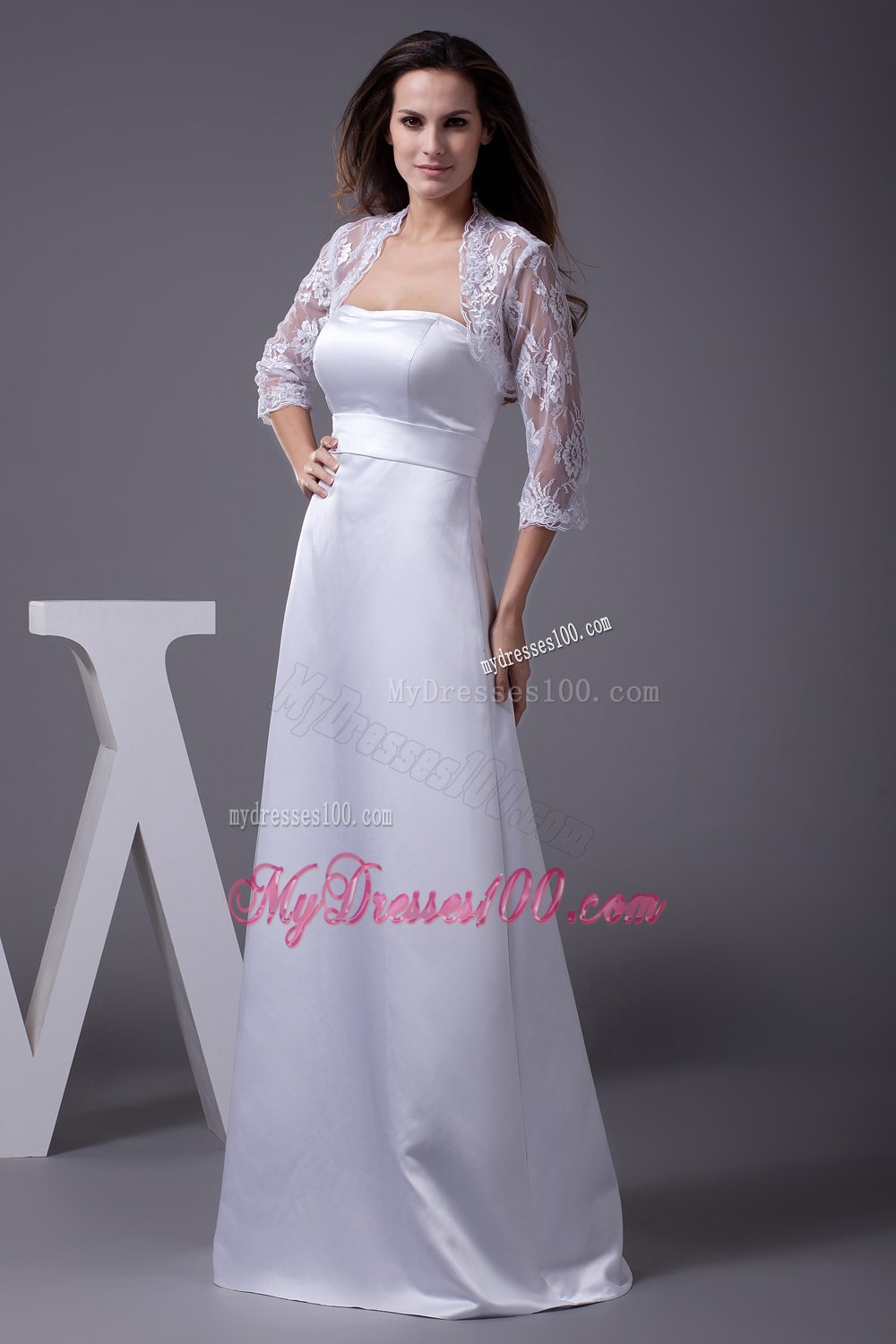 Simple Strapless Floor-length Low Price Wedding Dresses On Sale