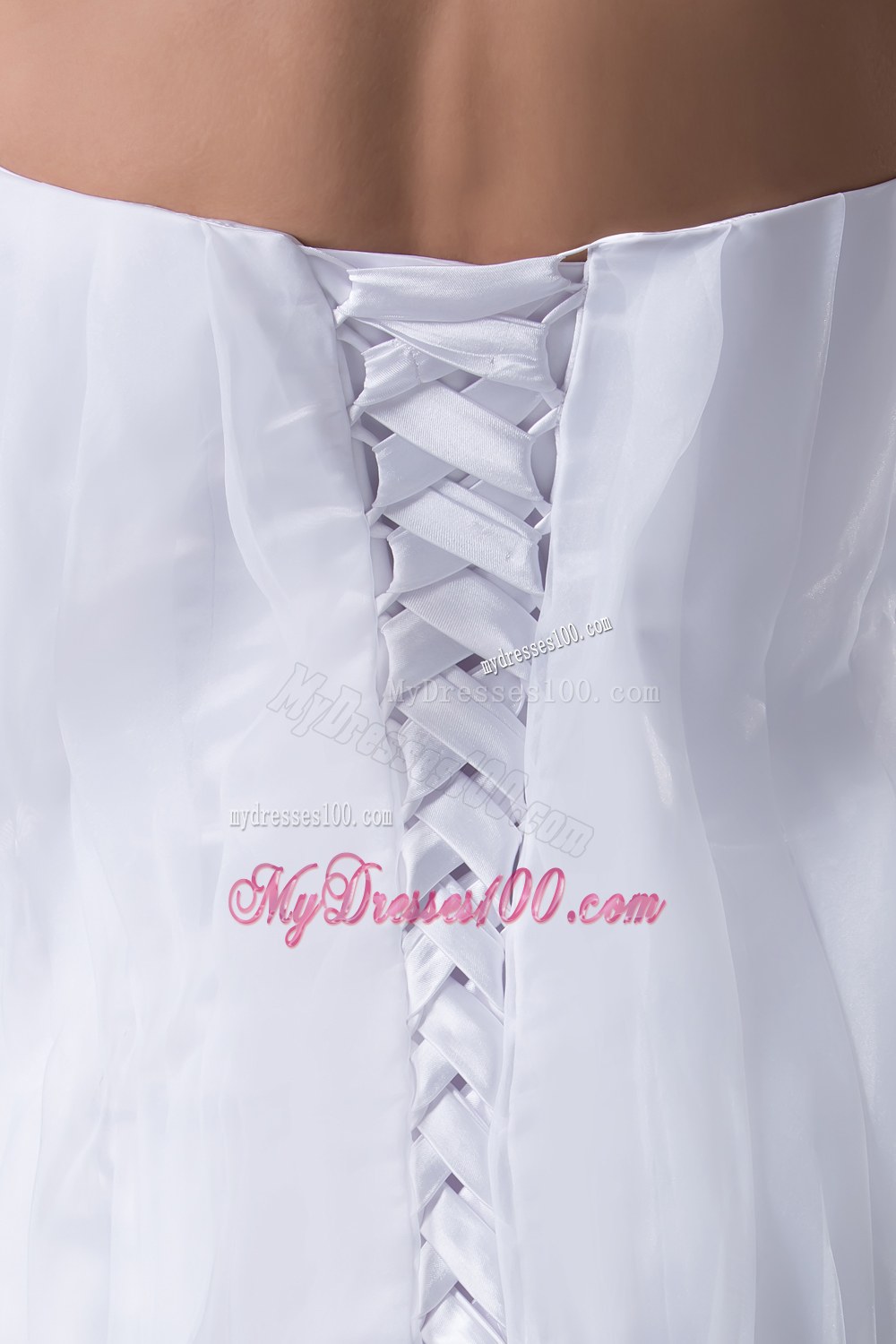 Sweetheart Mermaid Long Pick Ups Wedding Dress