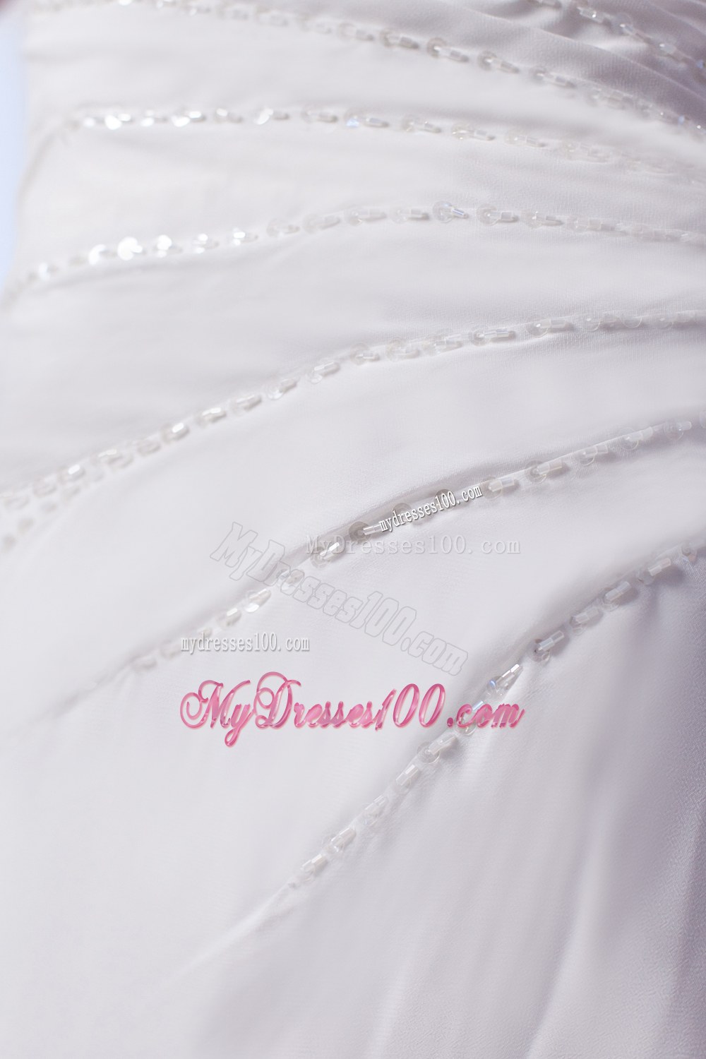 The Brand New Style Column Strapless Court Train Bridal Dress