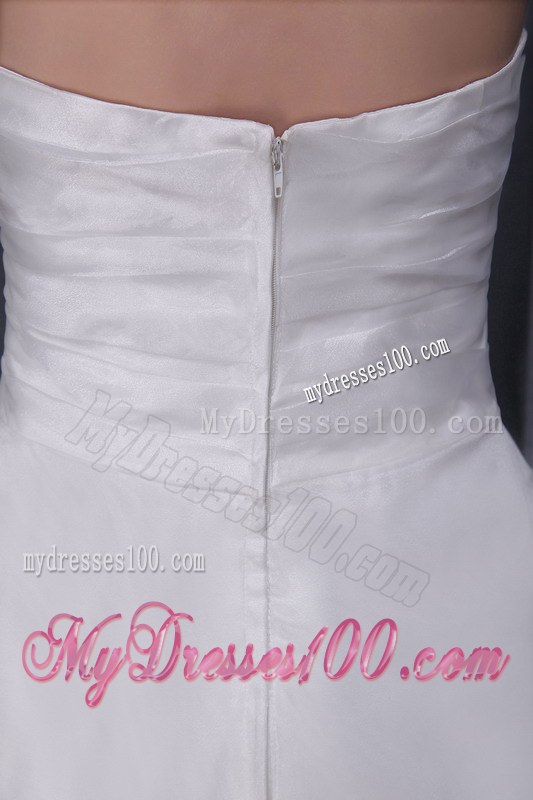 White Princess Strapless Floor-length 2013 Wedding Dresses