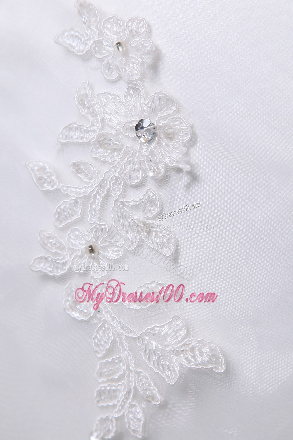 Simple One Shoulder Court Train Appliques Cheap Wedding Gowns
