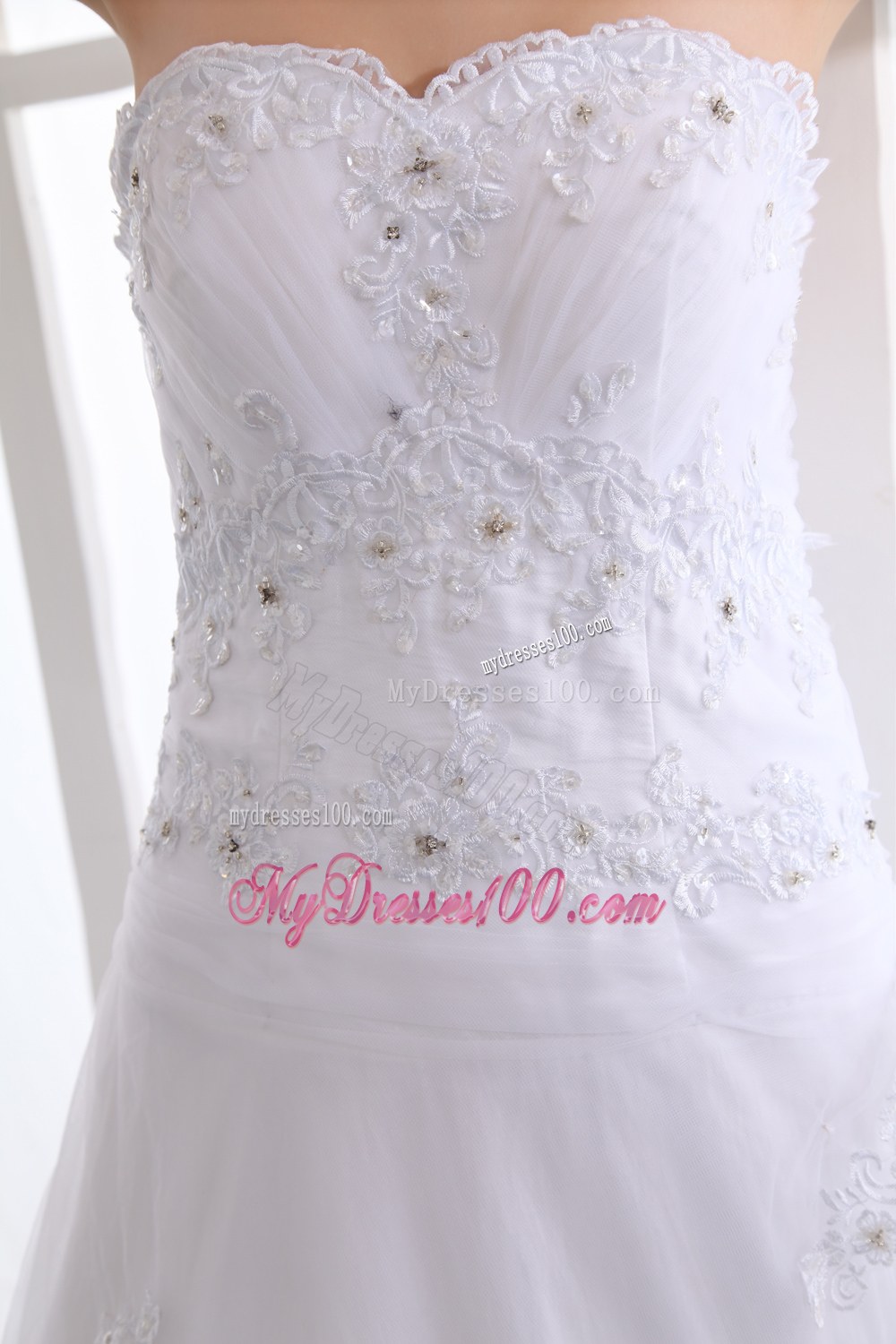Classical Strapless Brush Train Beaded 2013 Wedding Dresses