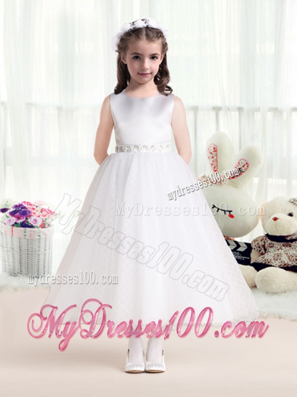 Pretty Scoop Princess Flower Girl Dresses with Appliques