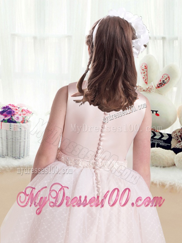 Pretty Scoop Princess Flower Girl Dresses with Appliques