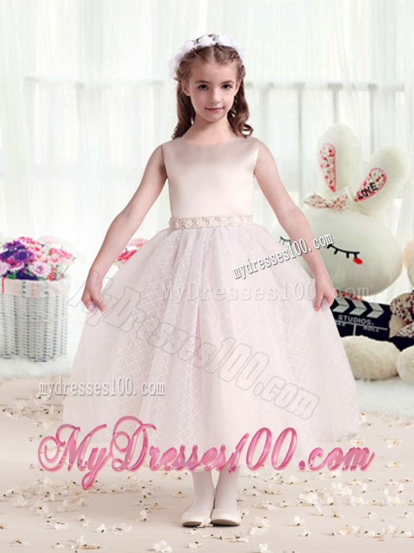 Pretty Scoop Princess Flower Girl Dresses with Appliques