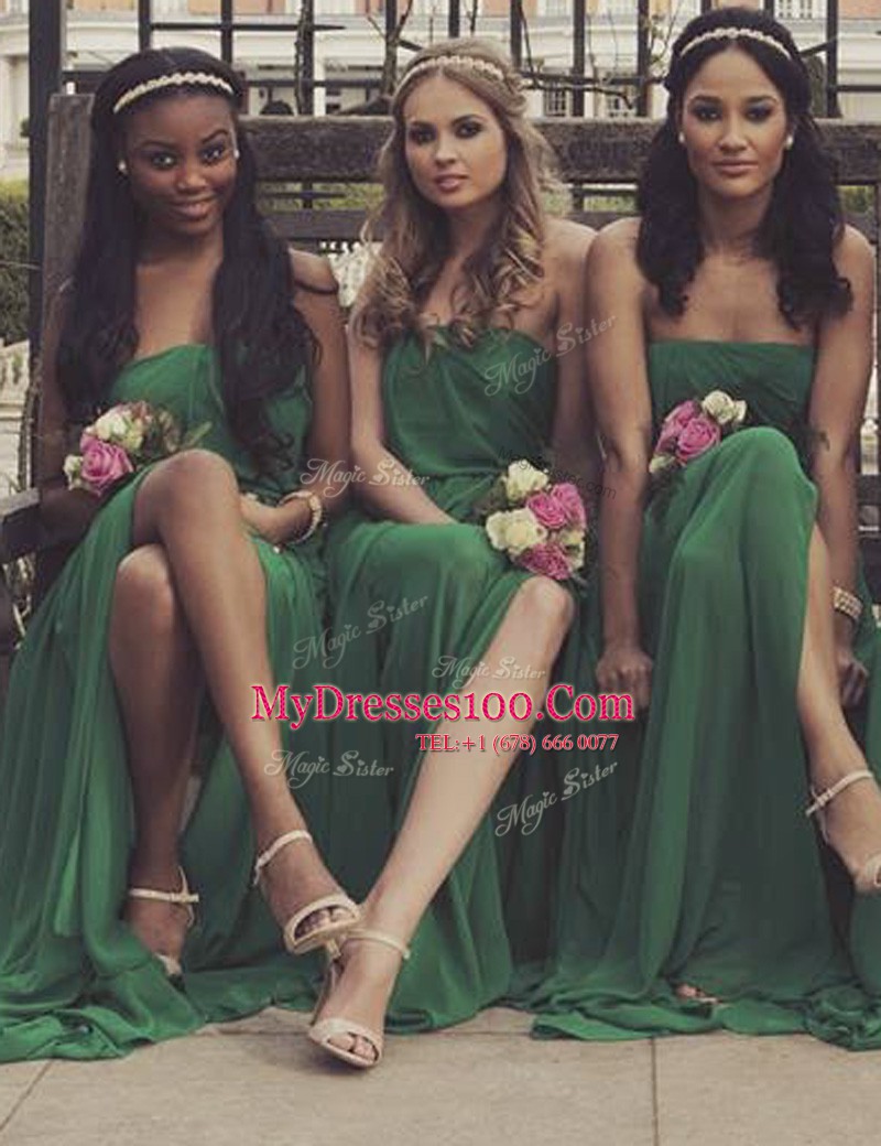 Free and Easy Sleeveless Ruching Zipper Prom Dress