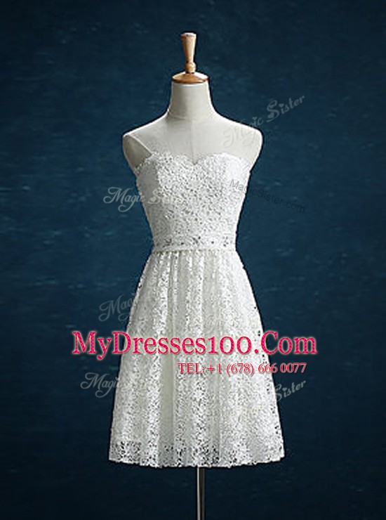 Lace Sleeveless Beading Zipper Cocktail Dresses