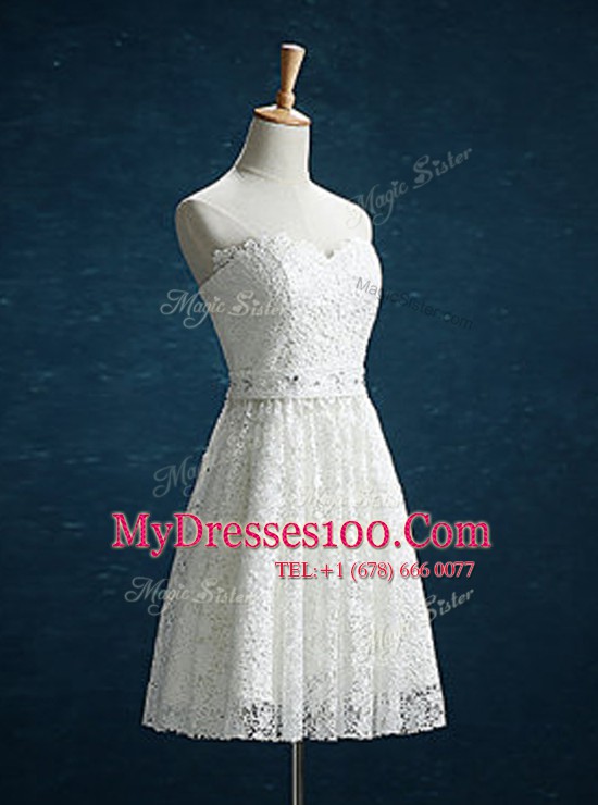 Lace Sleeveless Beading Zipper Cocktail Dresses