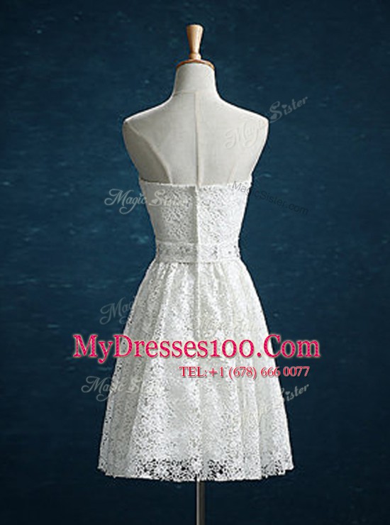 Lace Sleeveless Beading Zipper Cocktail Dresses
