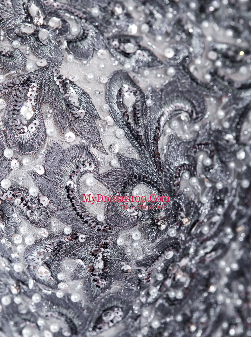 Charming Mermaid Scoop Lace Sleeveless Prom Evening Gown Brush Train and Beading