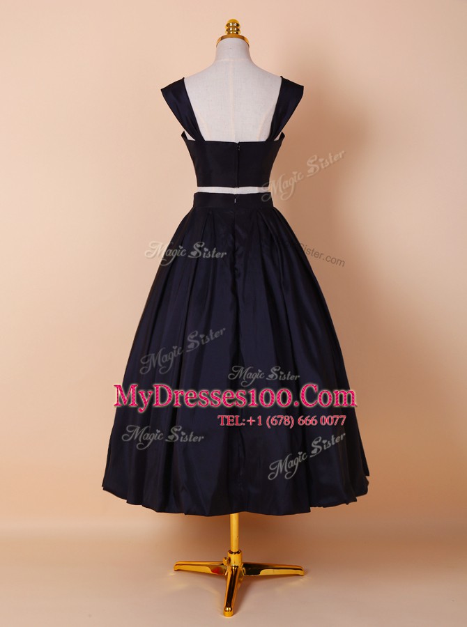Designer Black Zipper Straps Ruching Prom Gown Elastic Woven Satin Sleeveless