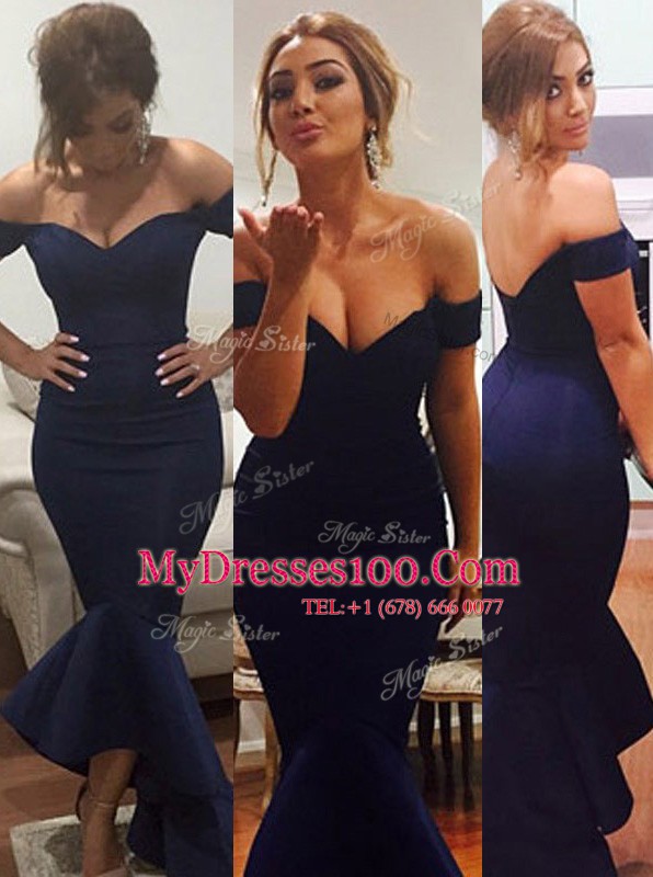 Mermaid Sleeveless Ruffles Zipper Homecoming Dress