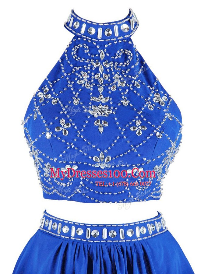 Great Sleeveless Zipper Mini Length Beading