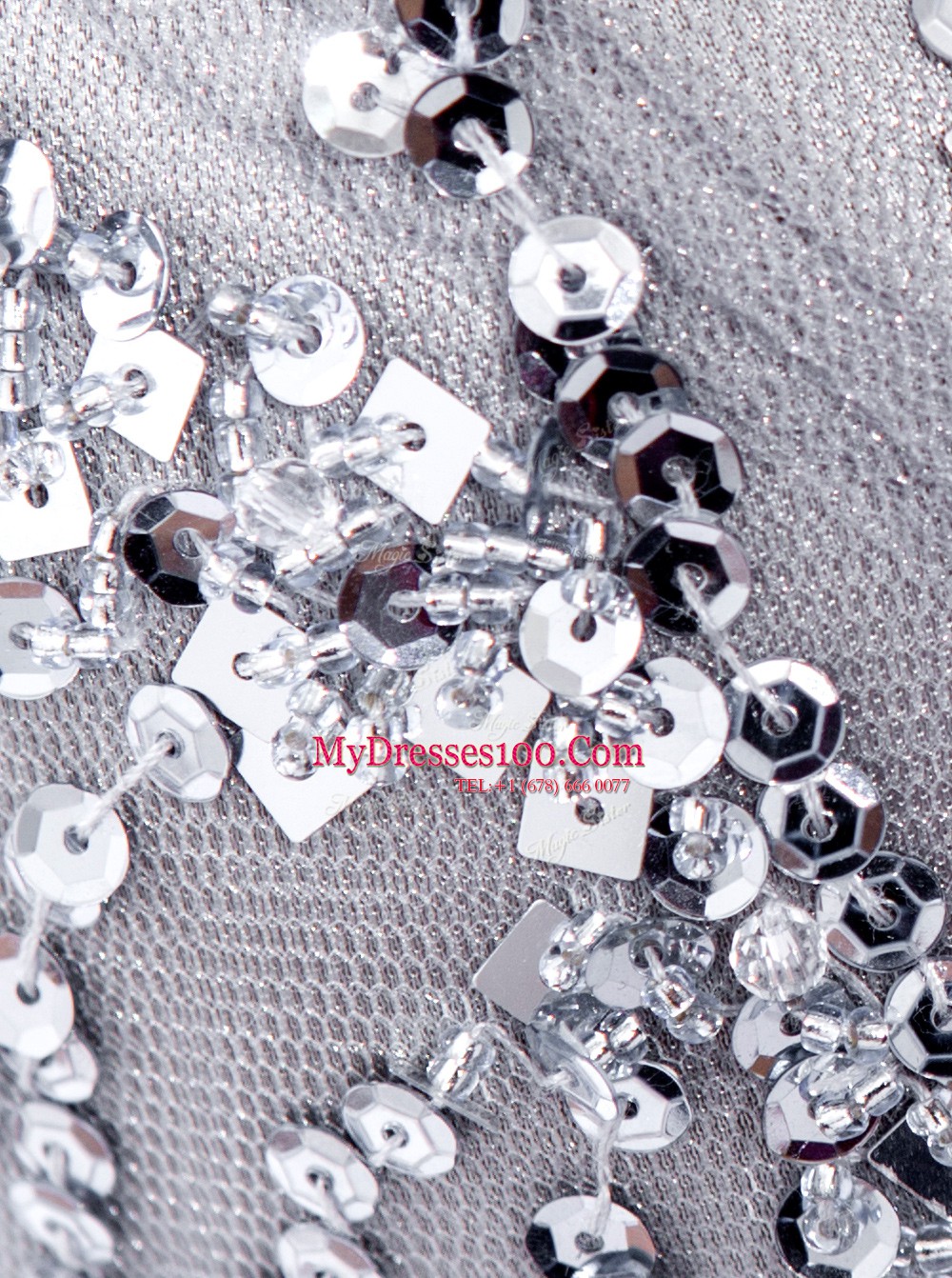 Fabulous Mermaid Grey Satin and Tulle Zipper Square Sleeveless Prom Evening Gown Brush Train Beading and Sequins