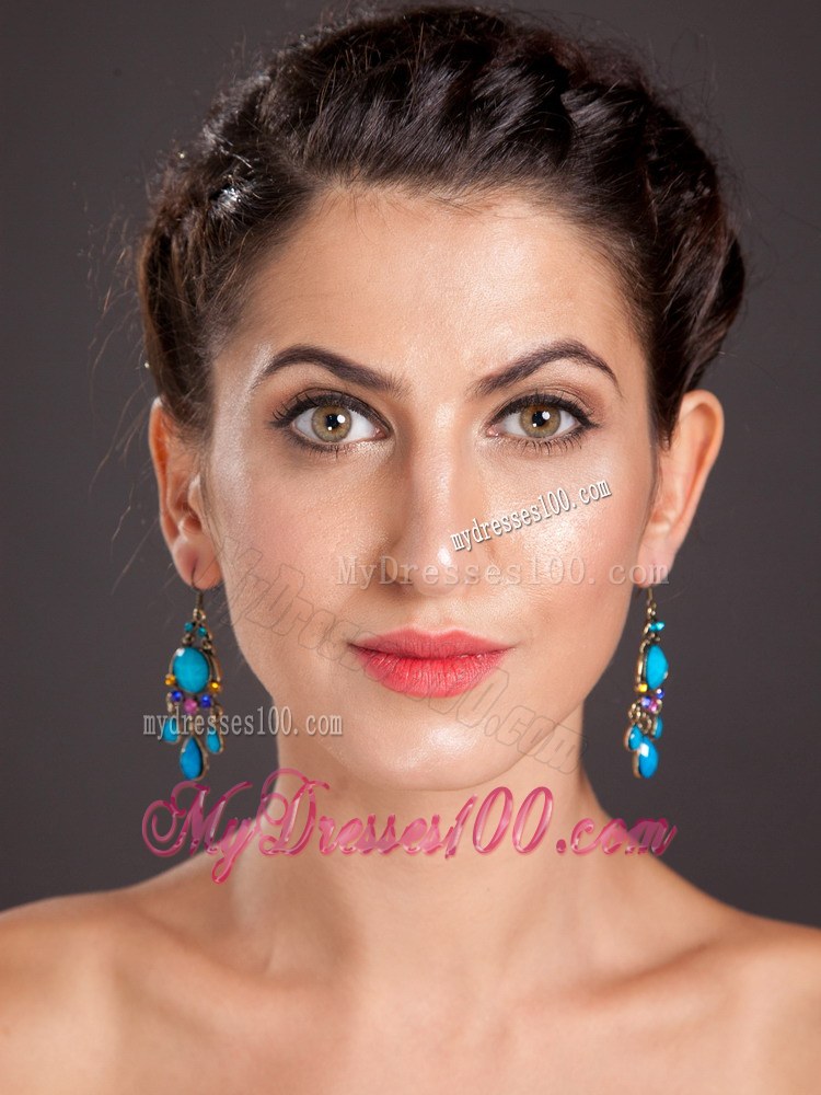 Gorgeous Gold Plated Chandelier Drop Earrings