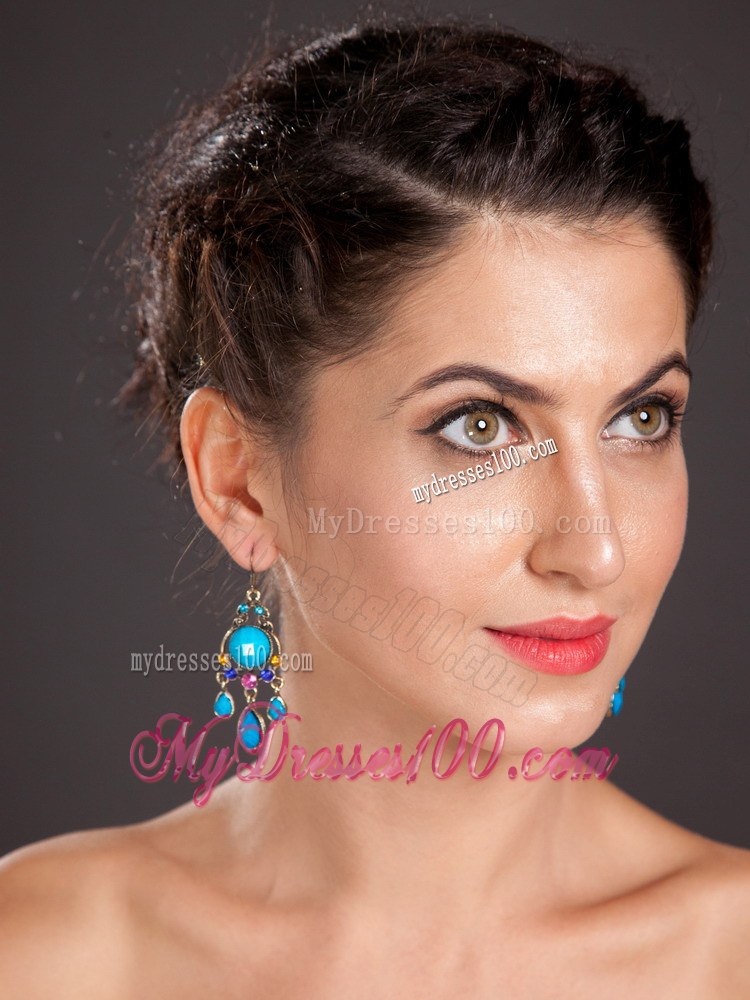 Gorgeous Gold Plated Chandelier Drop Earrings