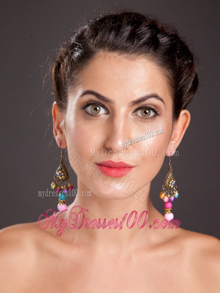 Pretty Onyx Chandelier Drop Earrings