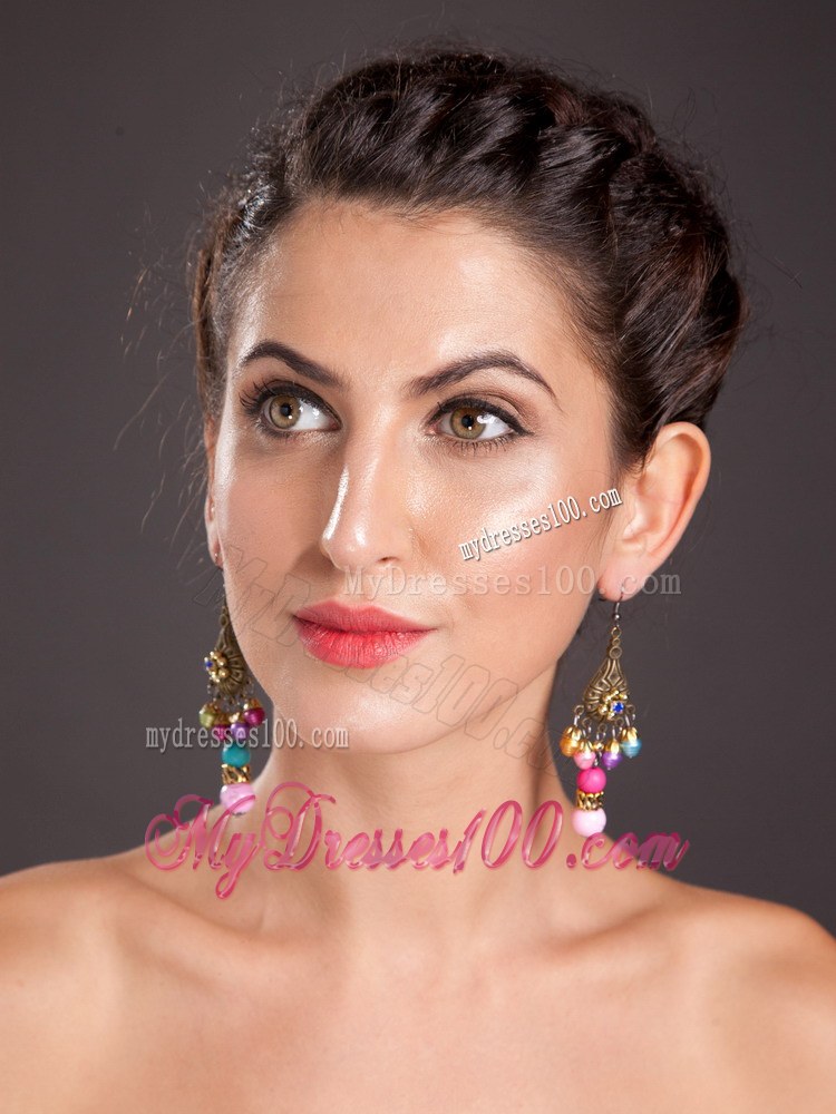 Pretty Onyx Chandelier Drop Earrings