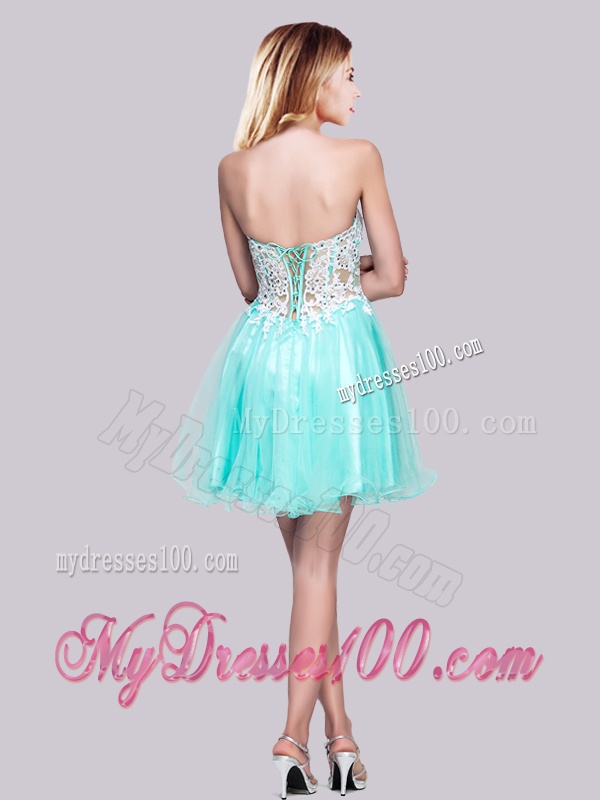Exclusive Visible Boning Applique and Beaded Evening Dress in Apple Green