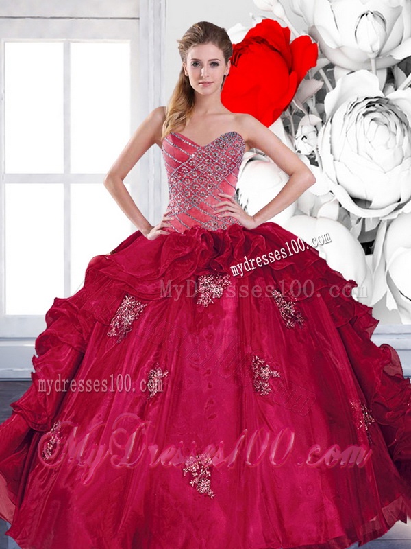 2016 Exclusive Sweetheart Ball Gown Quinceanera Dresses with Appliques