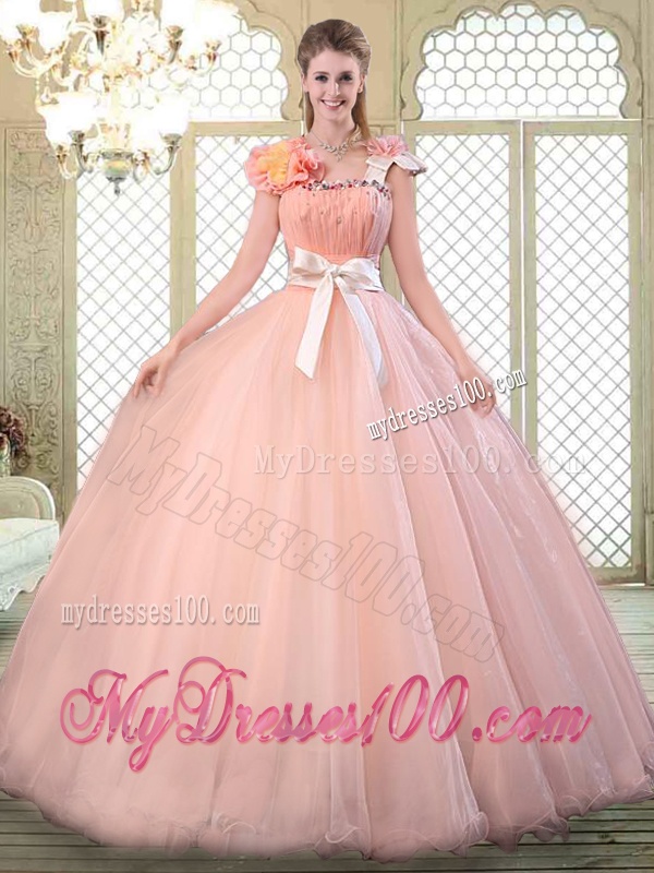Beautiful Asymmetrical Quinceanera Dresses with Bowknot