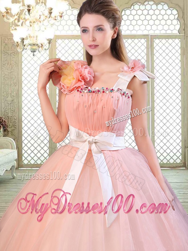 Beautiful Asymmetrical Quinceanera Dresses with Bowknot