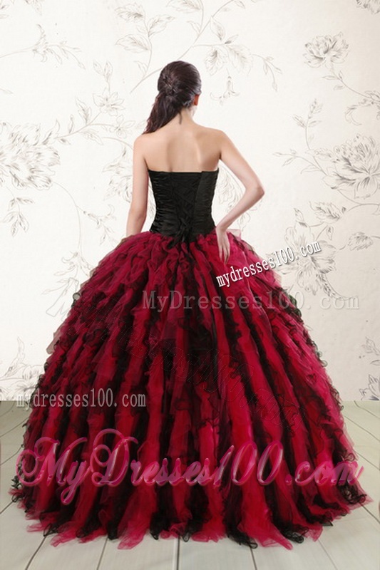 Fashionable Multi Color Sweet 16 Dresses with Beading and Ruffles