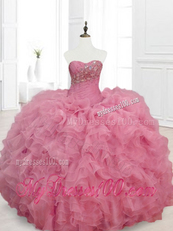 Low Price Ball Gown Sweetheart Quinceanera Dresses with Beading