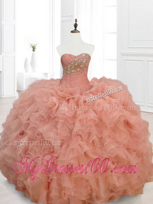Low Price Ball Gown Sweetheart Quinceanera Dresses with Beading