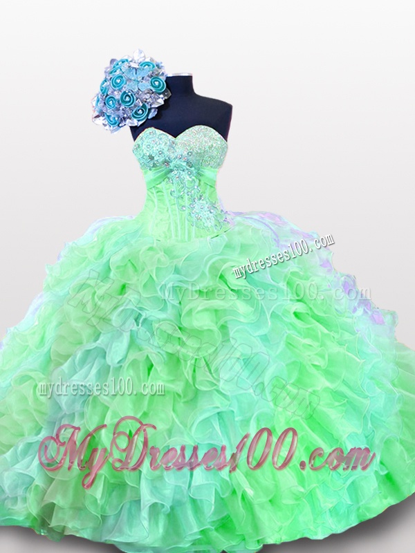Luxurious Sweetheart Quinceanera Dresses with Appliques and Sequins for 2016