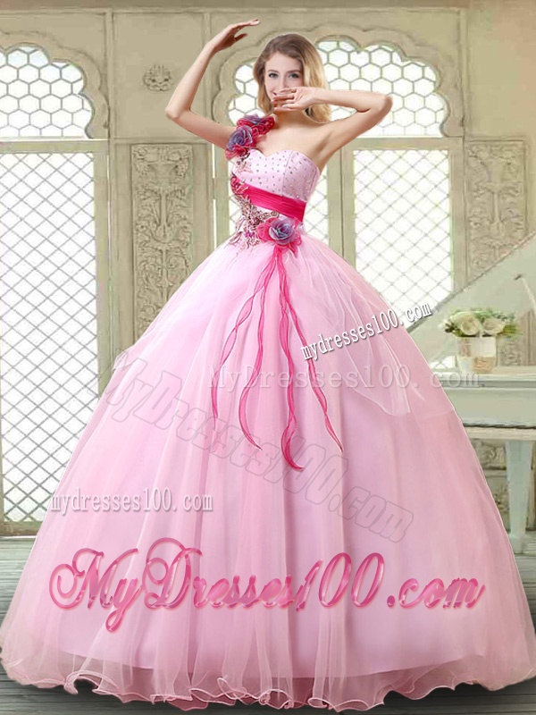 New Arrivals Beading Quinceanera Gowns with One Shoulder